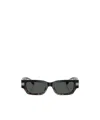 Versace Classic Rectangle-frame Sunglasses In Black