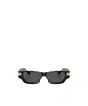 Versace Classic Rectangle-frame Sunglasses In Black