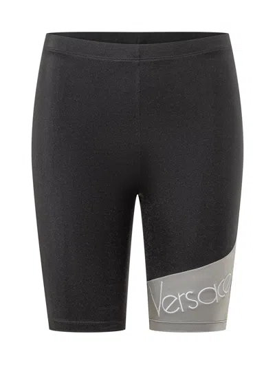 Versace Classic Swim Shorts - Mini Biker Style In Brown