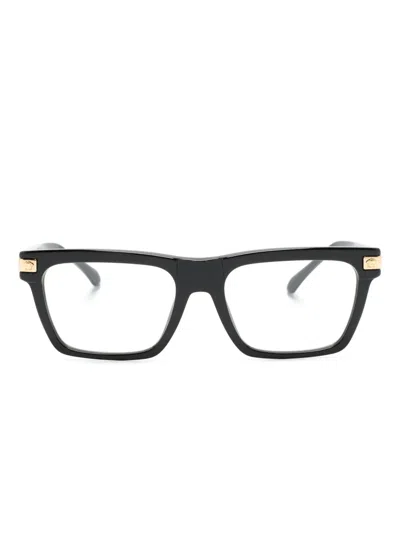 Versace Classic Top Square-frame Glasses In Black