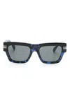 Versace Classic Top Square-frame Sunglasses In Blue