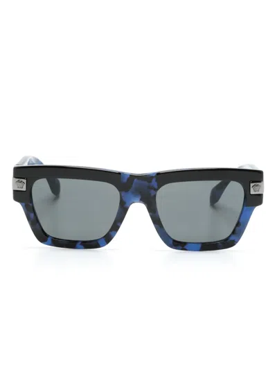 Versace Classic Top Square-frame Sunglasses In Blue