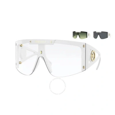 Versace Clear Shield Ladies Sunglasses Ve4393 401/1w 46 In White