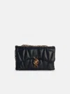 Versace 'cleio' Small Black Leather Crossbody Bag In Black