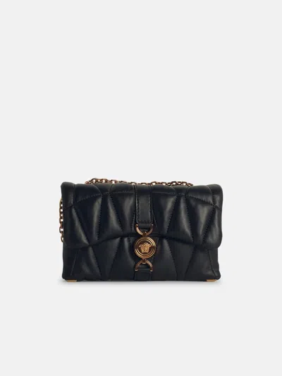 Versace 'cleio' Small Black Leather Crossbody Bag