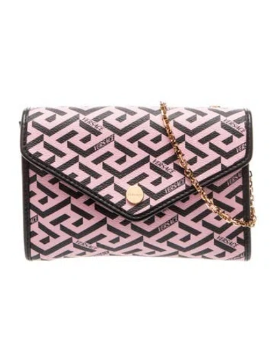 Pre-owned Versace Clutch In Pink