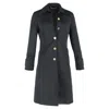 Versace Coat In Black Polyester In Black