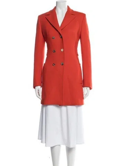 Pre-owned Versace Coat In Orange