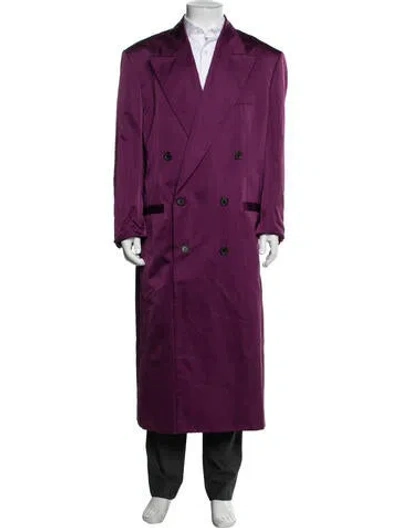 Pre-owned Versace Coat In Purple