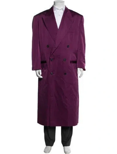 Pre-owned Versace Coat W/ Tags In Purple