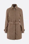 Versace Coats In Brown