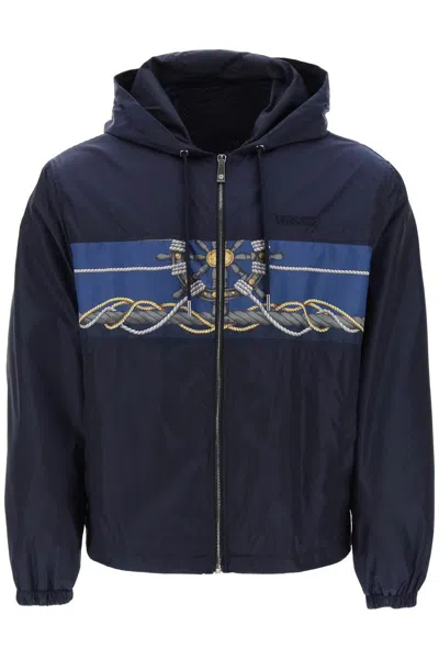 Versace Coats & Jackets In Blue