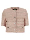 VERSACE VERSACE BOUCLÉ TWEED JACKET