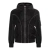 Versace Black Down Jacket In Black