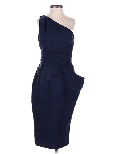 Pre-owned Versace Cocktail Dress In Blue