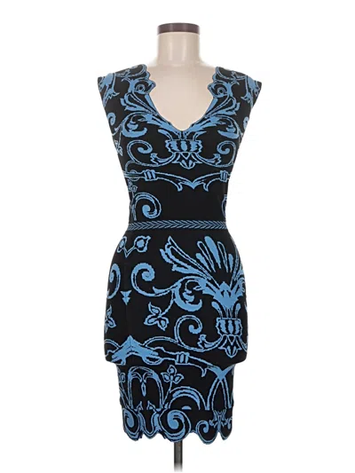Pre-owned Versace Cocktail Dress In Blue