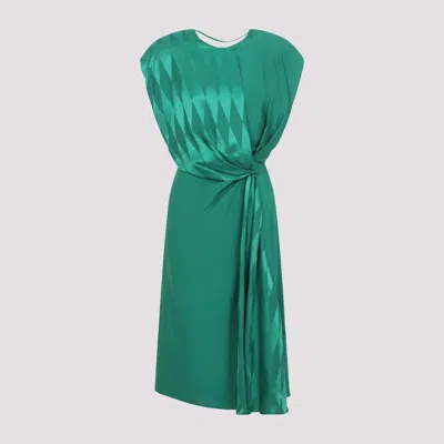 Versace Mini Cocktail Dress In Green