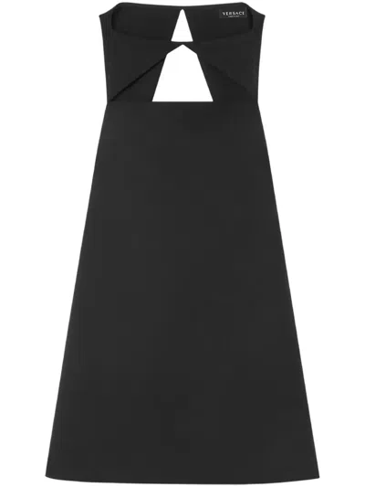VERSACE COCKTAIL DRESS IN DOUBLE WOOL,1015017.1A10309