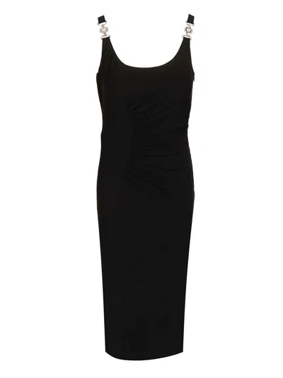 Versace Cocktail Dress Responsible Stretch Crepe Jersey Dresses Black