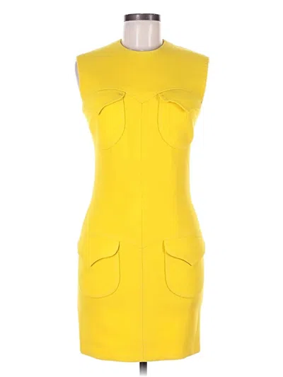 Pre-owned Versace Cocktail Dress In Yellow