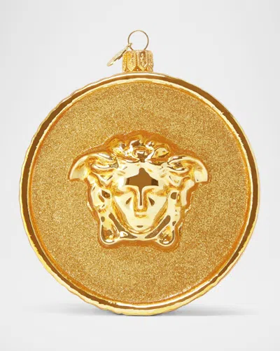 Versace Coin Holiday Ornament In Gold
