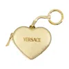 Versace Coin Keychain - Leather - Gold In Neutral