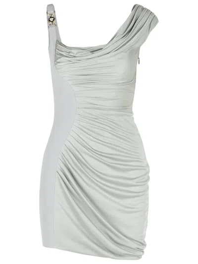 Versace Coktail Silver Viscose Dress
