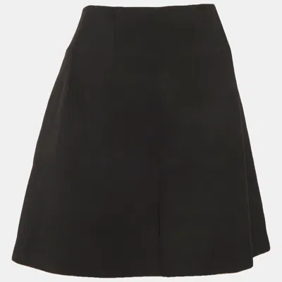 Versace Collection Black Cotton Blend High Rise Shorts