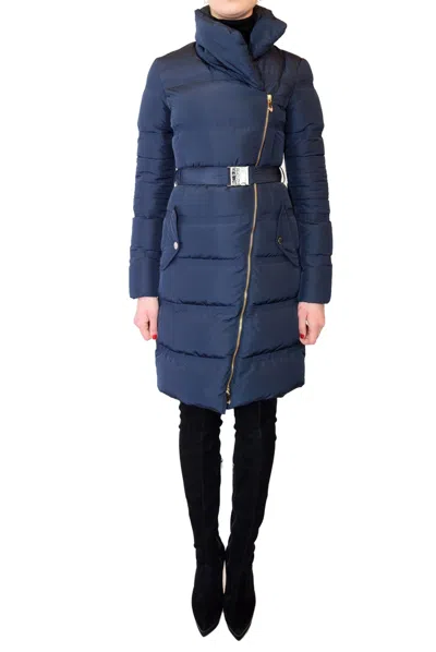 Pre-owned Versace Collection Down Puffer Coat In Navy Blue, Black, Camel