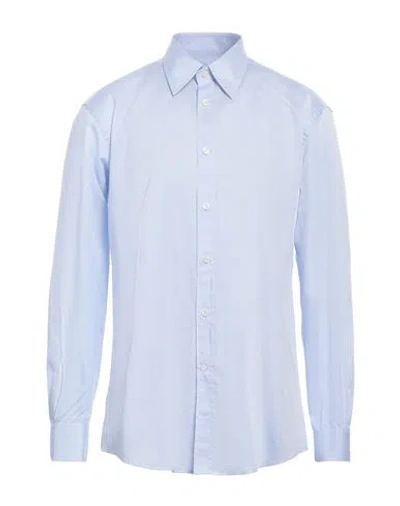 Versace Collection Man Shirt Light Blue Size 17 Cotton