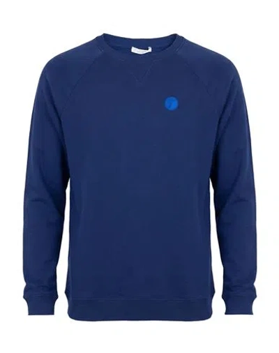 Versace Collection Man Sweatshirt Navy Size M Cotton In Blue
