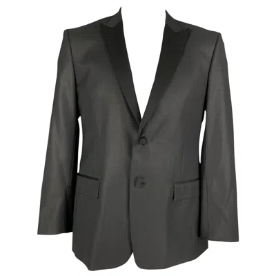 Pre-owned Versace Collection Size 42 Black Polyester Blend Peak Lapel Sport Coat