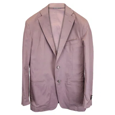 Versace Collection Sports Coat In Pink Cotton