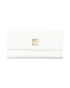 Versace Collection Woman Wallet White Size - Calfskin In Gray