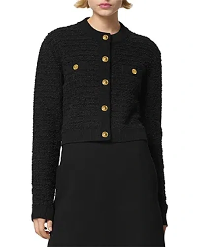 Versace Cardigan In Black