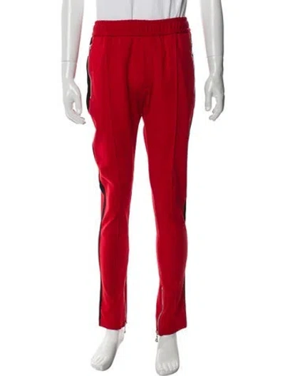 Pre-owned Versace Colorblock Pattern Lounge Bottoms In Red
