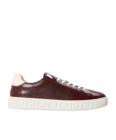 Versace Colour Block Trainer In White
