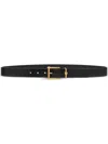 Versace Belts Leather Accessories In Schwarz