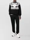 Versace Comfortable Joggers With Pockets And Ribbed Cuffs In Black