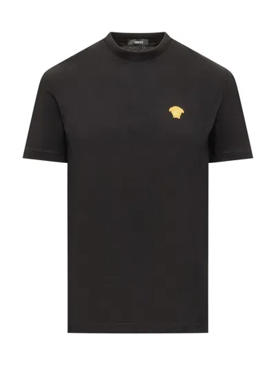 Versace Compact T-shirt In Black