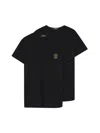 Versace Confezione Da Due T-shirt In Black