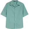 Versace Coral Theatre Shirt In Green