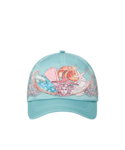 Versace Casquette De Baseball Coral Theatre In Green