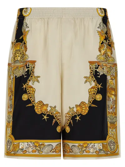 Versace Coral Theatre Bermuda And Short Multicolor In Neutral