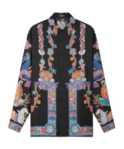 Versace Coral Theatre Button-up Shirt