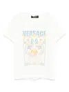 Versace Printed Cotton Jersey T-shirt In White