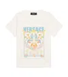 Versace Coral Theatre Postcard T-shirt In White