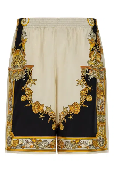 VERSACE 'CORAL THEATRE' PRINT BERMUDA SHORTS