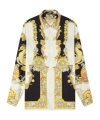 Versace Coral Theatre Shirt And Blouse Multicolor In Yellow
