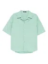 Versace Coral Theatre Shirt In Green